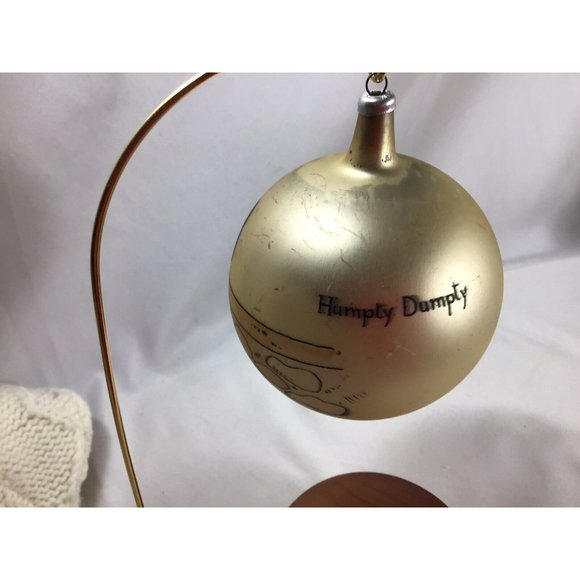 Holiday Humpty Dumpty Italy Glass Christmas Ornament 4 X 1
